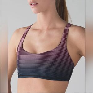 LULULEMON | Free to Be Gradient Pink to Black Sports Bra Women’s Size 12